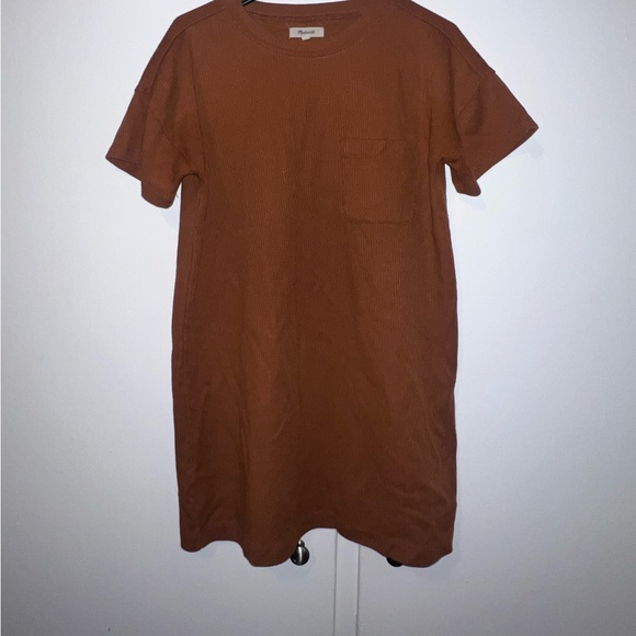 Madewell Dresses & Skirts - Madewell Ribbed Short Sleeve Dress with Pocket - Small